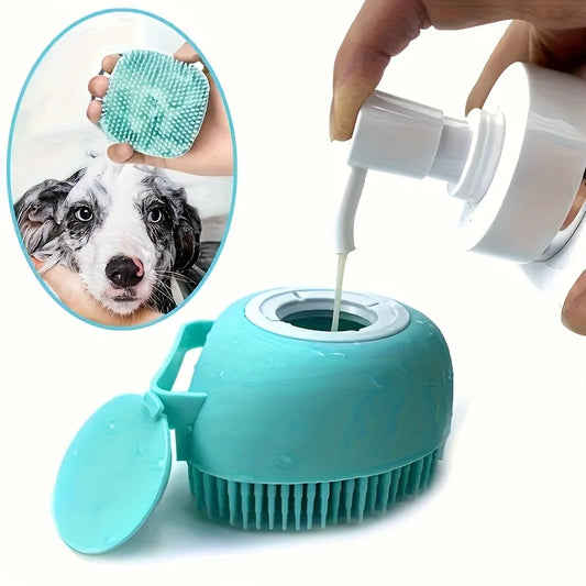 Rubber Pet Massage Shower Brush