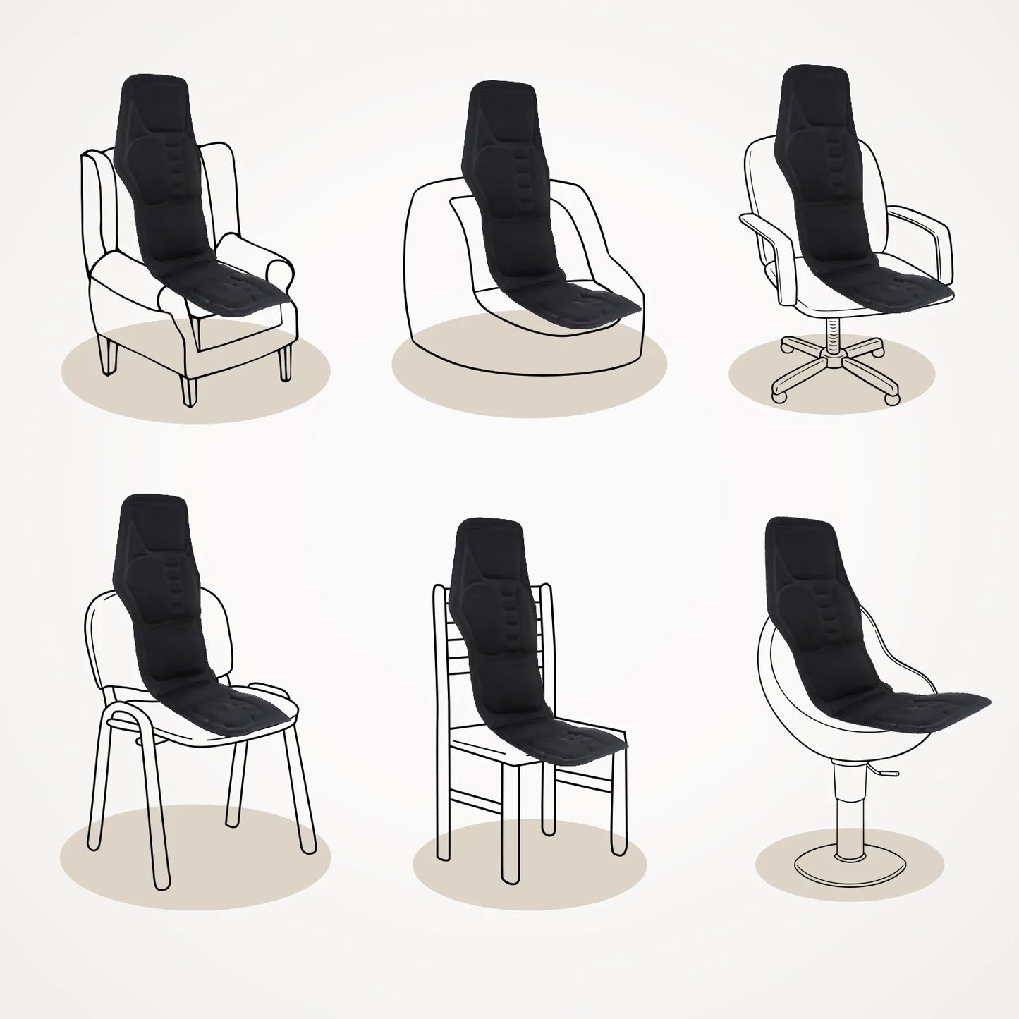 Electric Back Full-Body Massage Chair Cushion