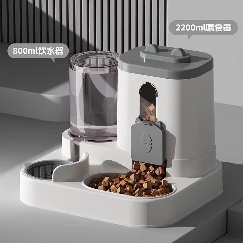 Automatic Dog Cat Feeder and Water Dispenser