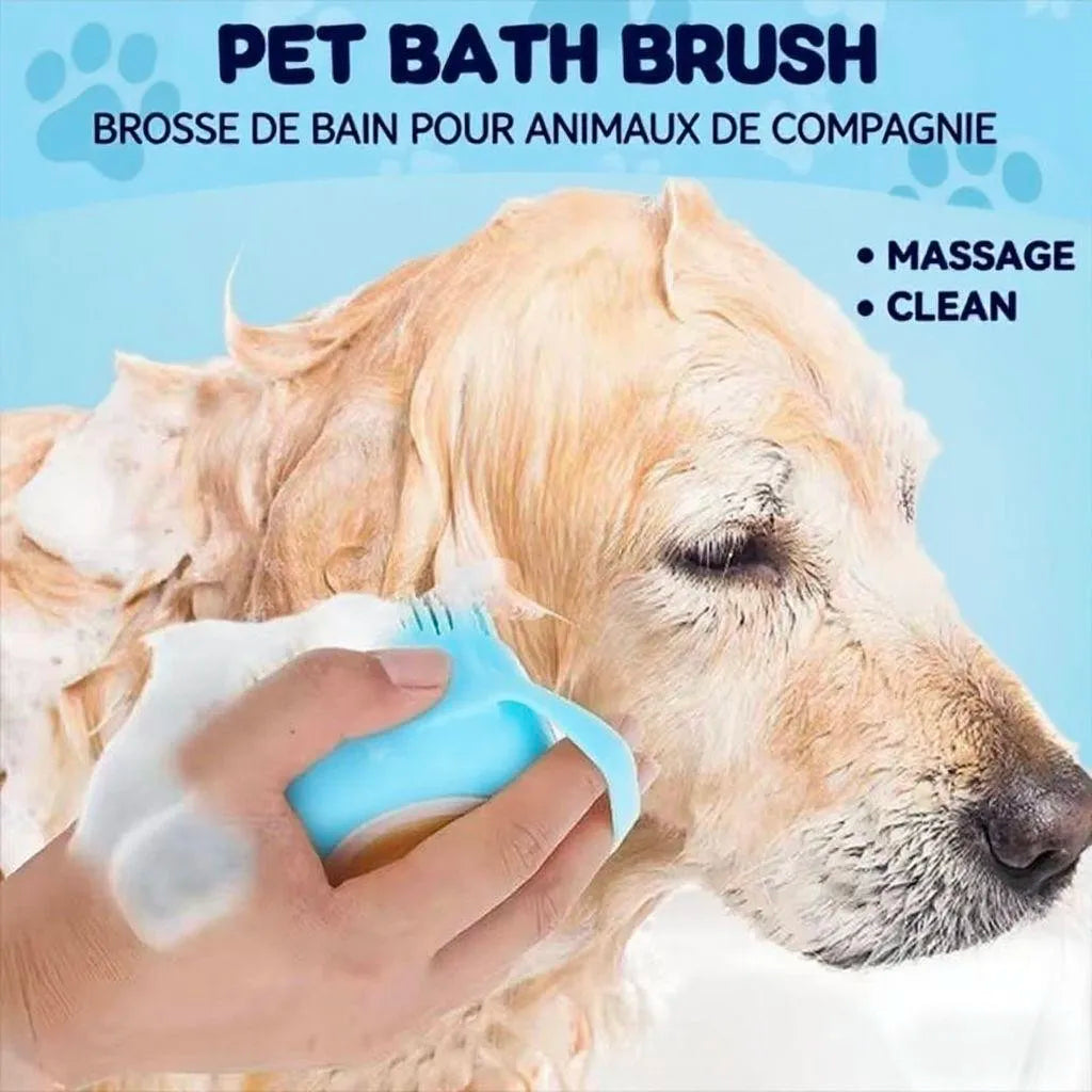 Rubber Pet Massage Shower Brush