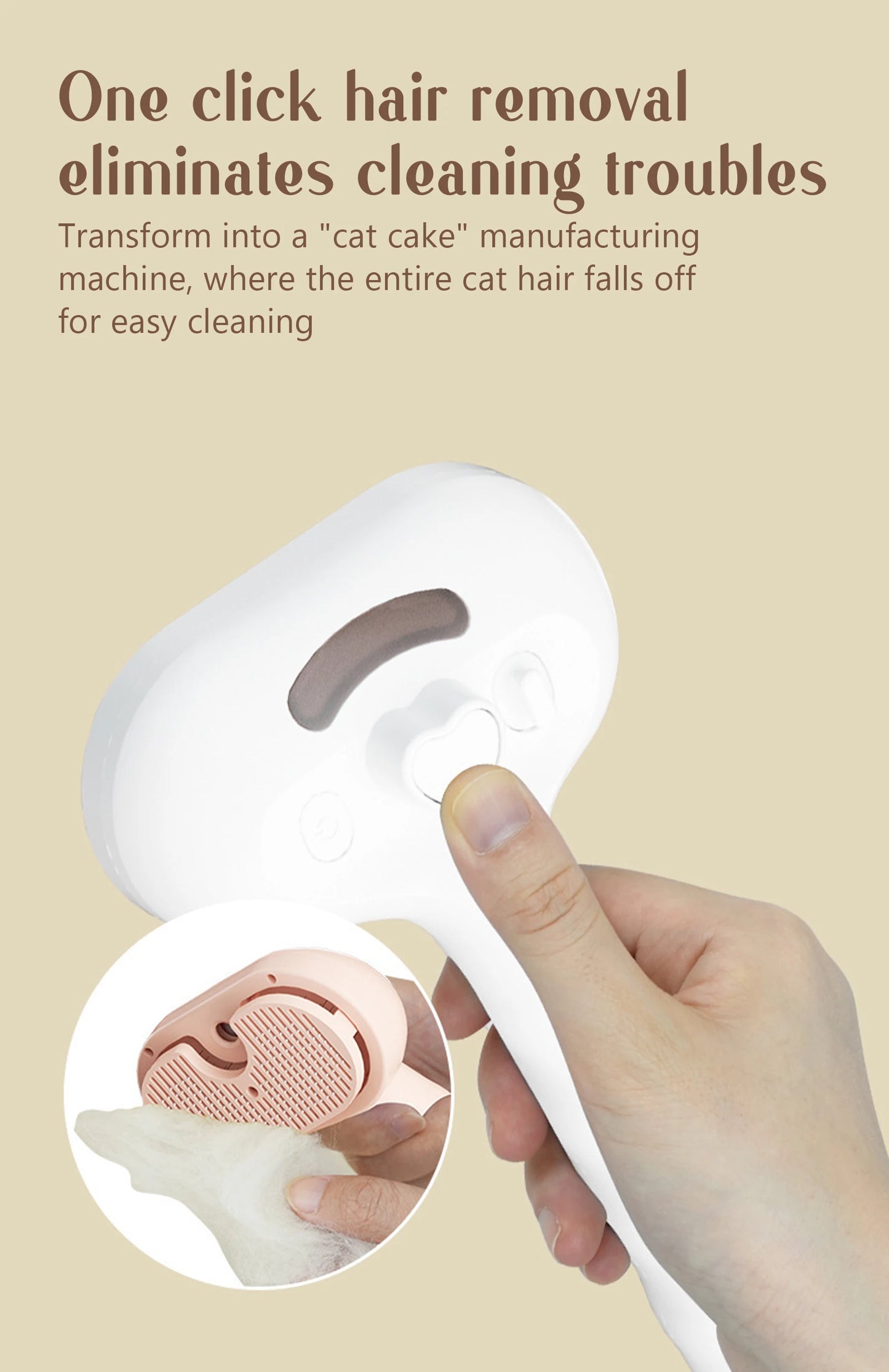 Dog Steam Comb Pet Massage Brush