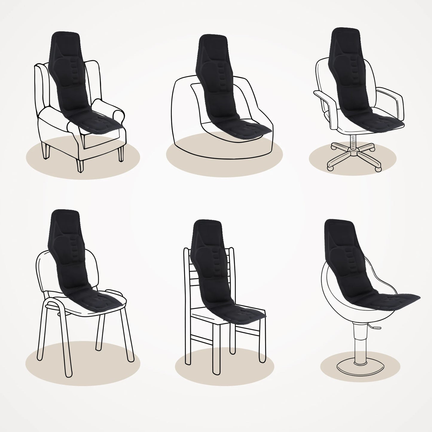 Electric Back Full-Body Massage Chair Cushion