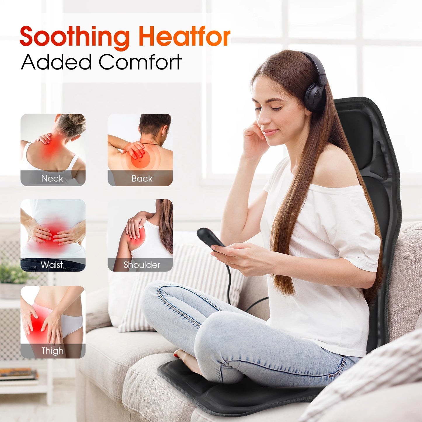 Electric Back Full-Body Massage Chair Cushion