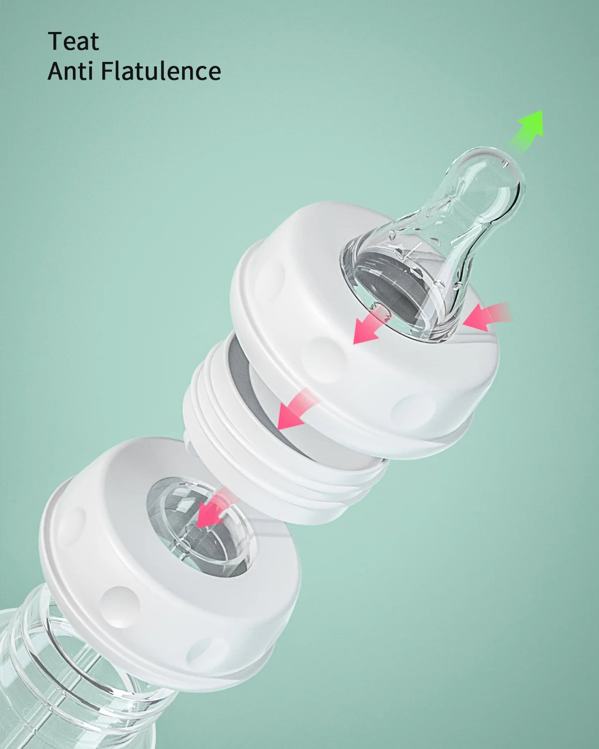 3 Month+ Hands Free Baby Feeding Bottle
