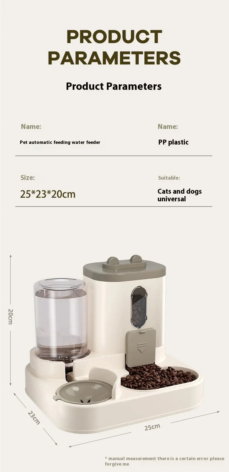 Automatic Dog Cat Feeder and Water Dispenser