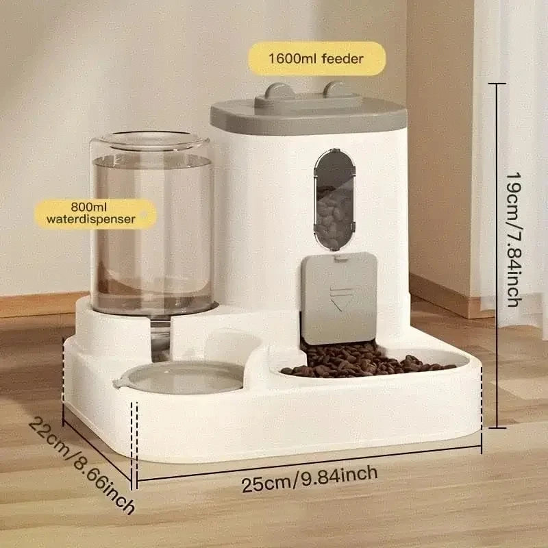Automatic Dog Cat Feeder and Water Dispenser