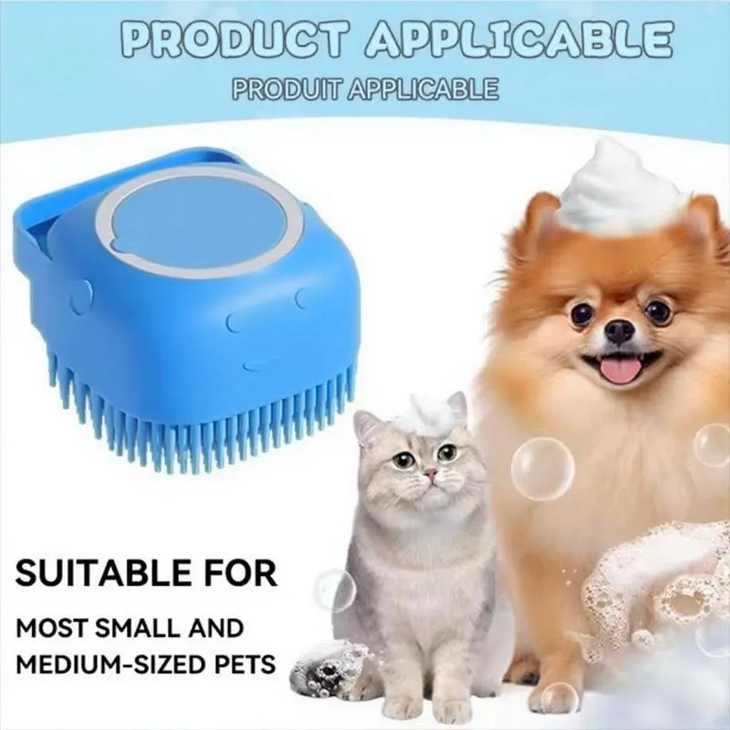 Rubber Pet Massage Shower Brush