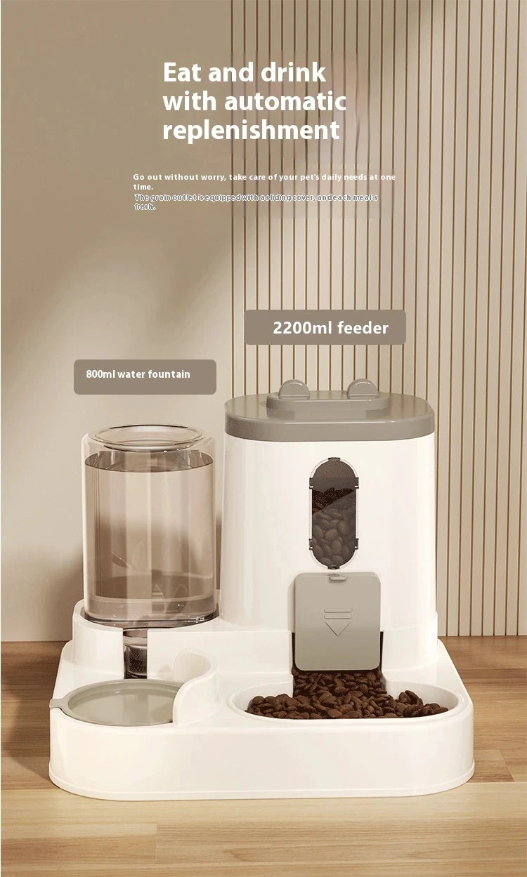 Automatic Dog Cat Feeder and Water Dispenser