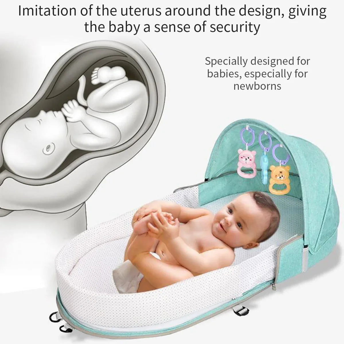Newborns Baby Travel Bed