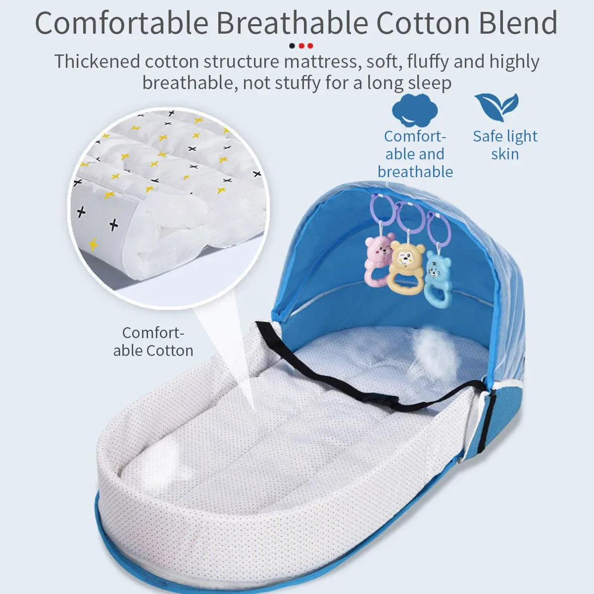 Newborns Baby Travel Bed