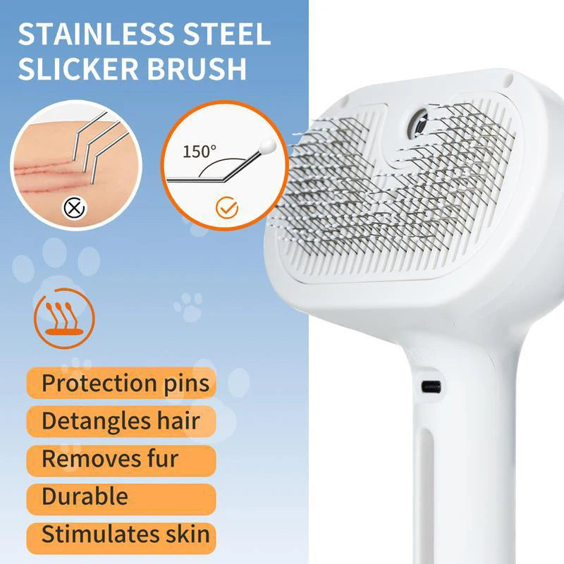 Dog Steam Comb Pet Massage Brush