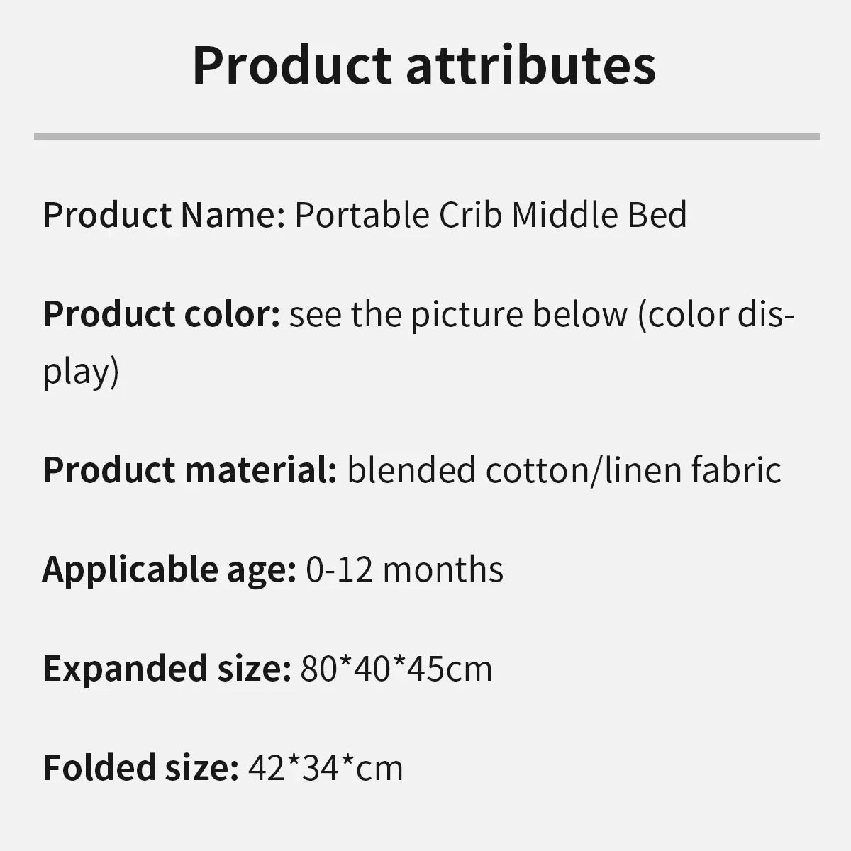 Newborns Baby Travel Bed