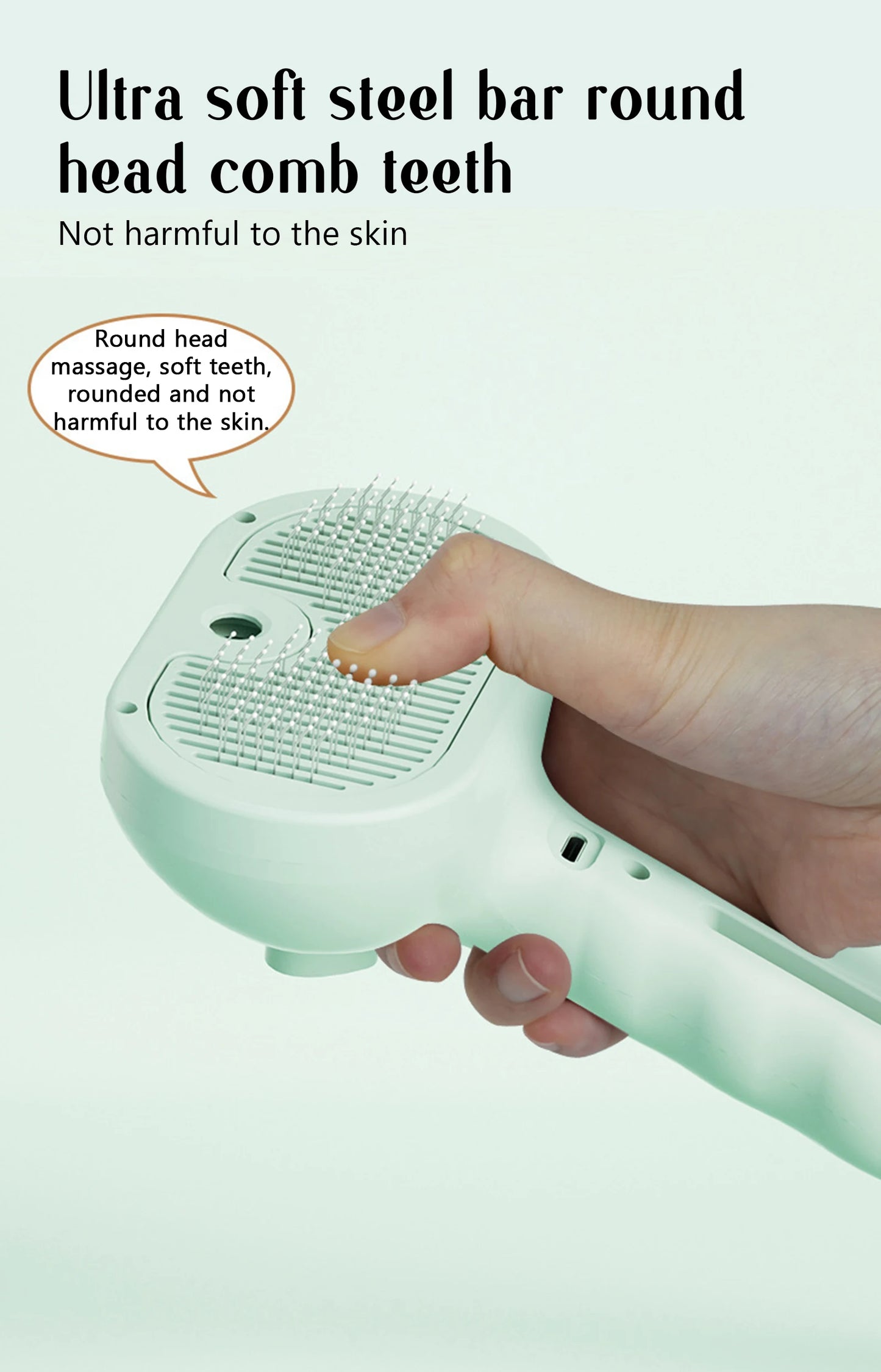 Dog Steam Comb Pet Massage Brush