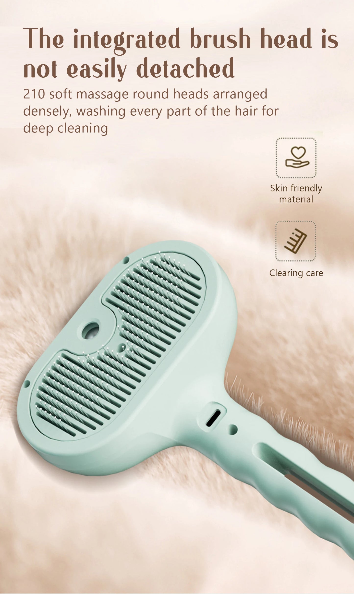 Dog Steam Comb Pet Massage Brush