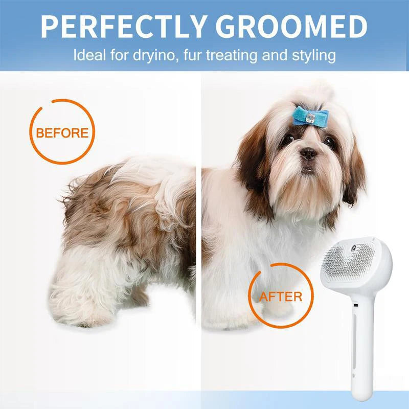 Dog Steam Comb Pet Massage Brush