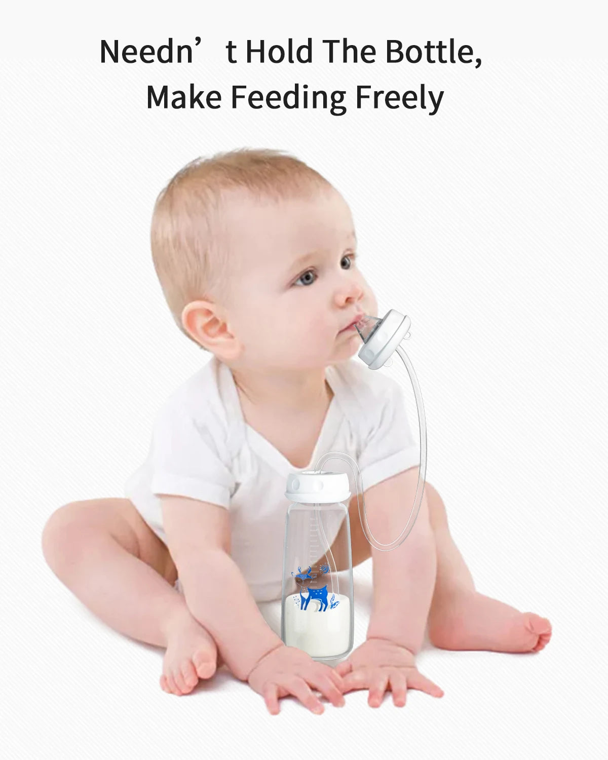 3 Month+ Hands Free Baby Feeding Bottle