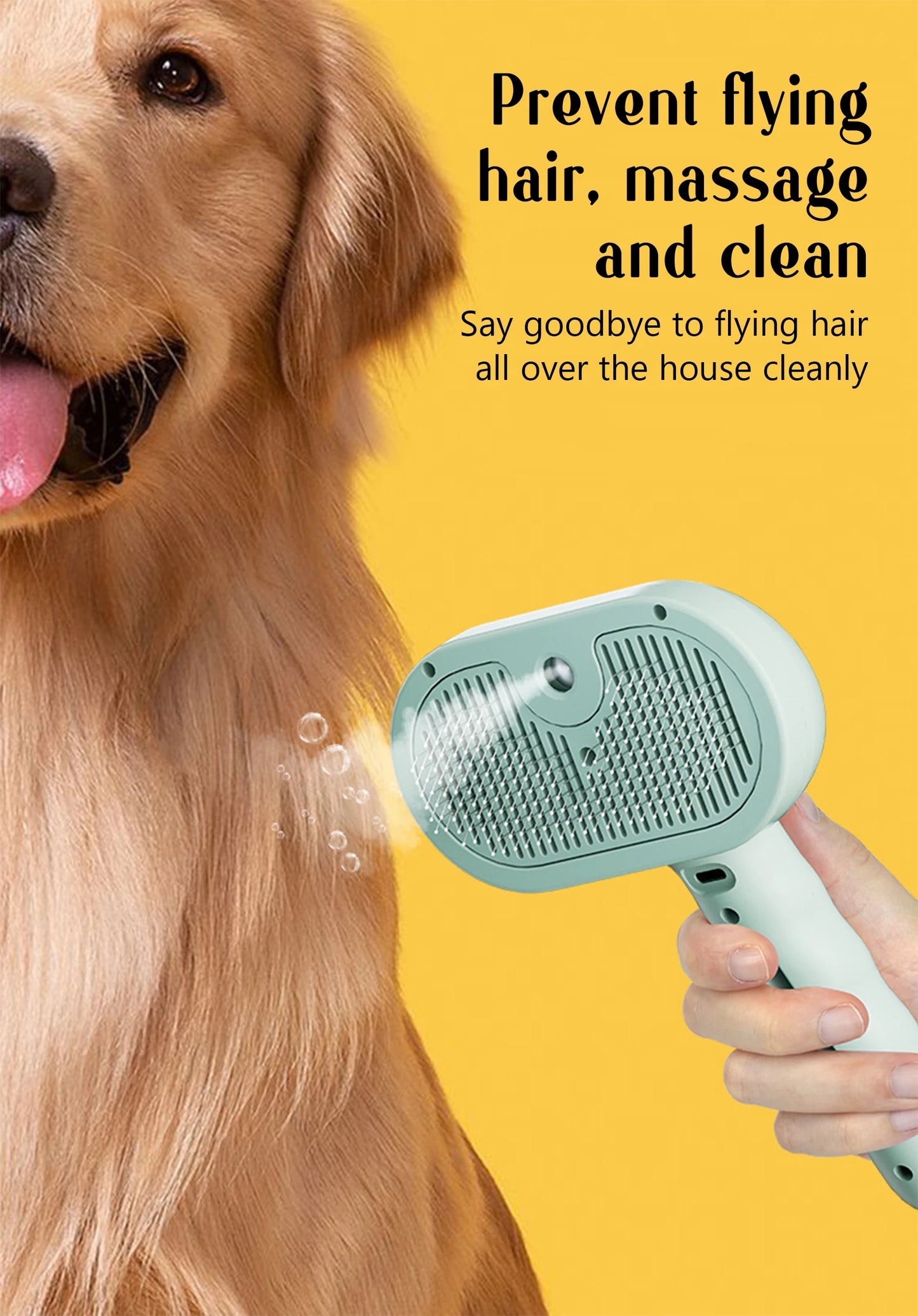 Dog Steam Comb Pet Massage Brush