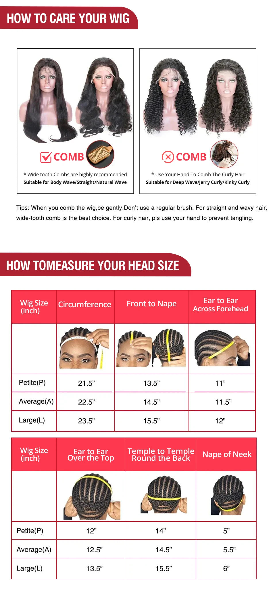 Glueless Lace Front Wigs