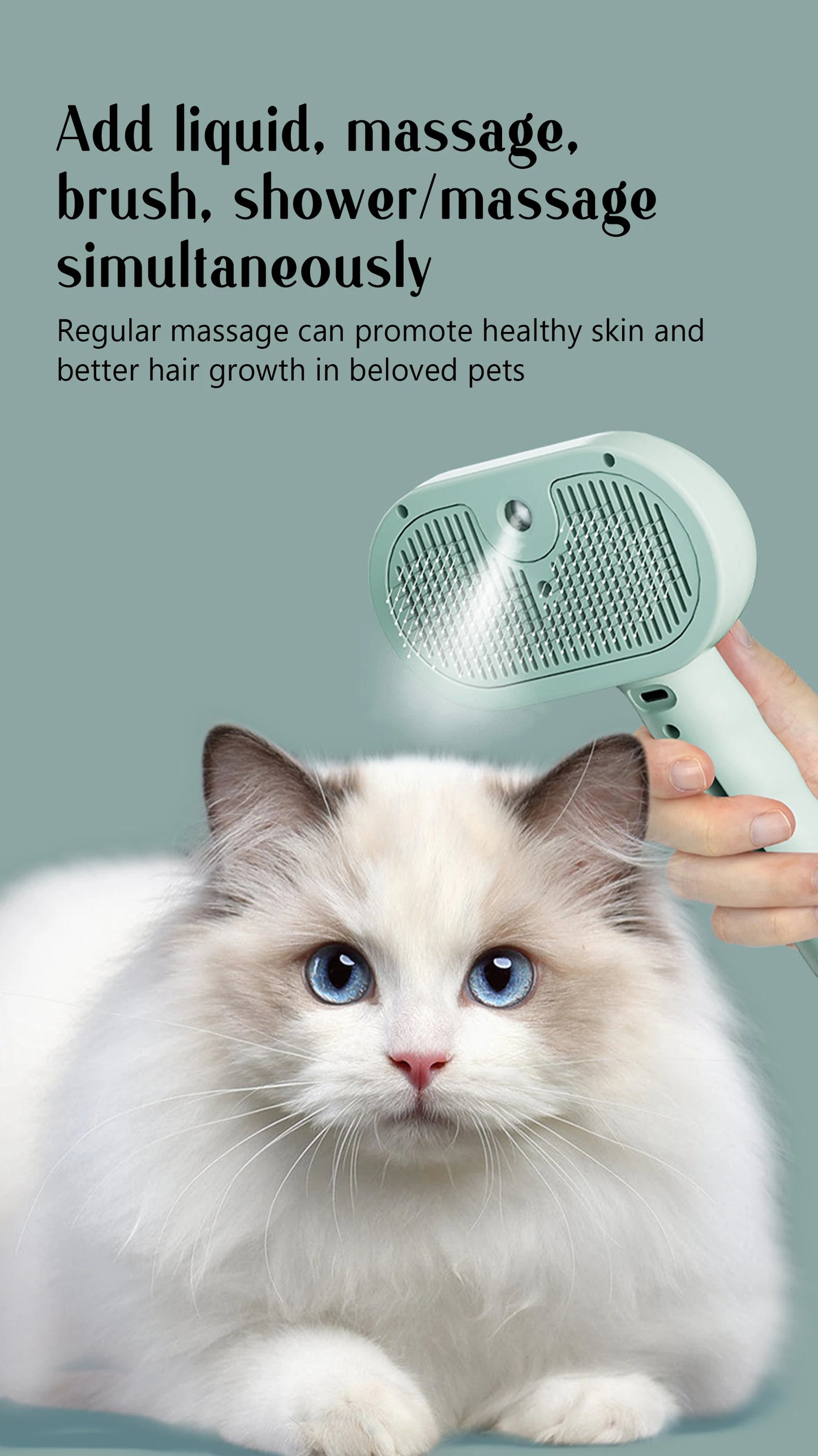 Dog Steam Comb Pet Massage Brush